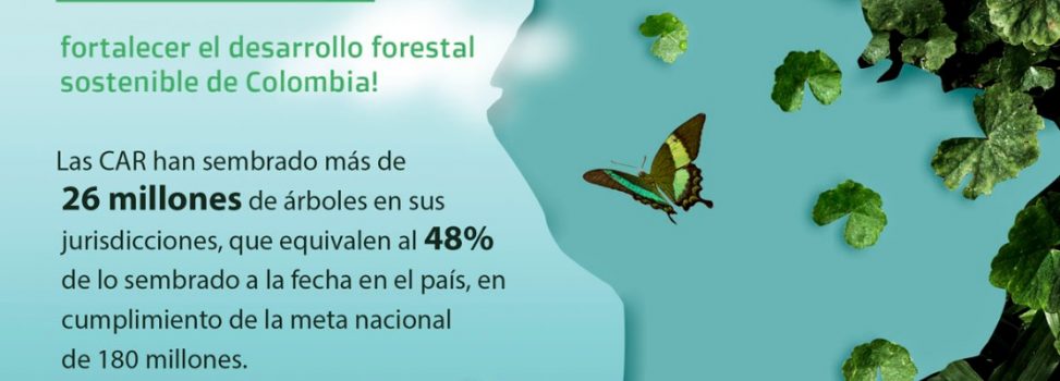 #UnÁrbolPara fortalecer el desarrollo forestal sostenible de Colombia