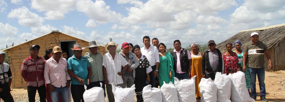 Corpoguajira dona 2.417 bultos de carbón vegetal a comunidades wayúu de Uribia