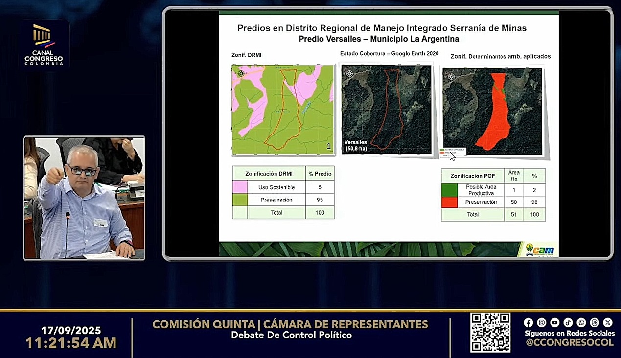 El Huila se siente atropellado en sus estrategias de conservación: CAM